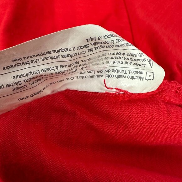 Just My Size Red Short Sleeve Polo Shirt Womens Plus IX (16W) 100% Cotton - Picture 5 of 5